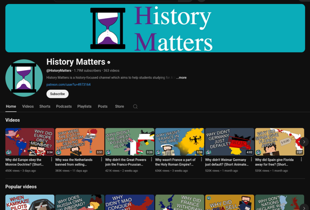 Best YouTube Channels: History & Culture Channels