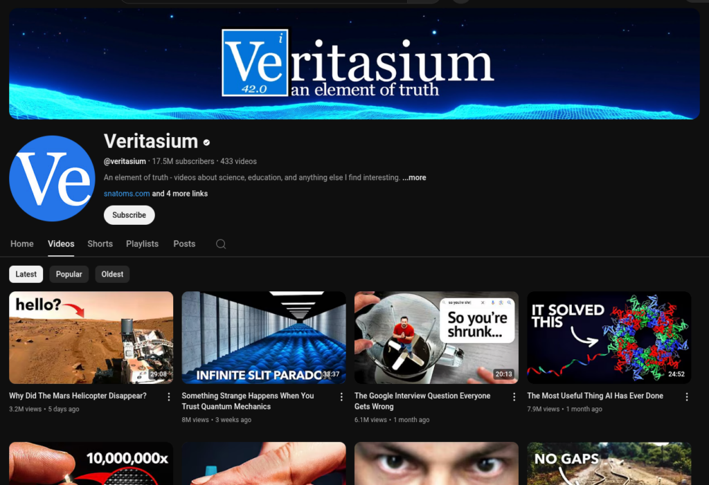 Best YouTube Channels: Science & Learning