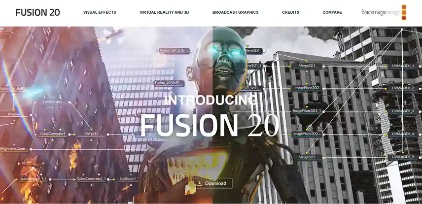 Blackmagic Fusion VFX tool  