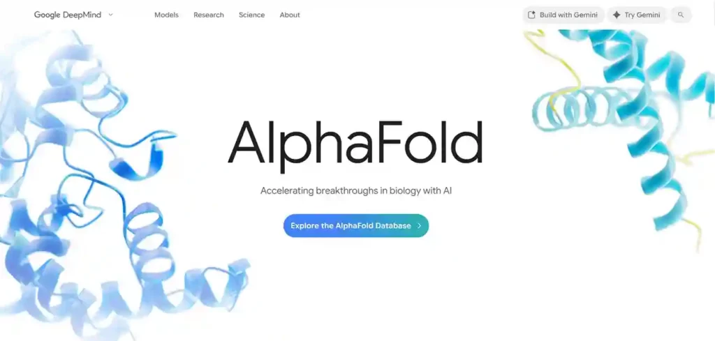 Google’s AlphaFold for predicting 3D structures of proteins
