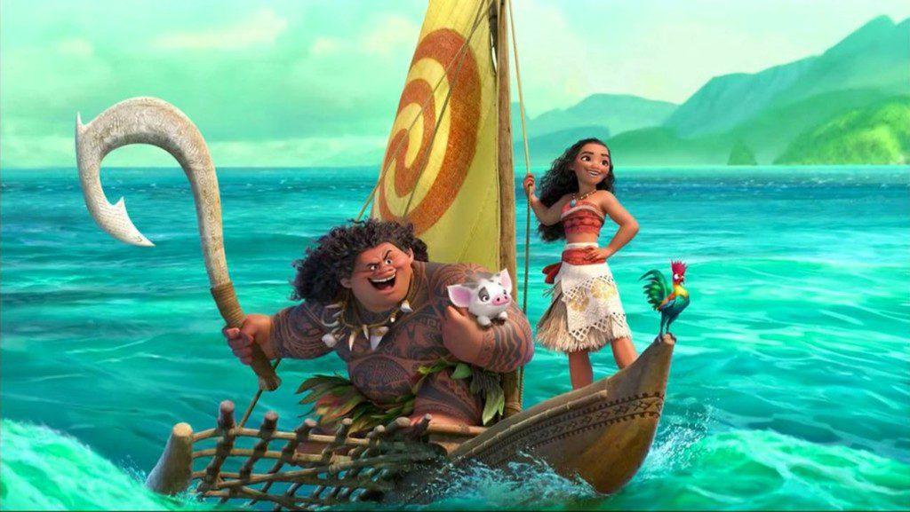 Moana sailing with Maui 