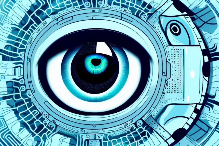 a digital AI eye indicating AI issues and artificial intelligence privacy concers