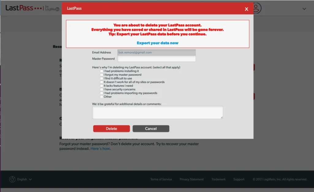 how to export passwords from LastPass to NordPass Step 4
