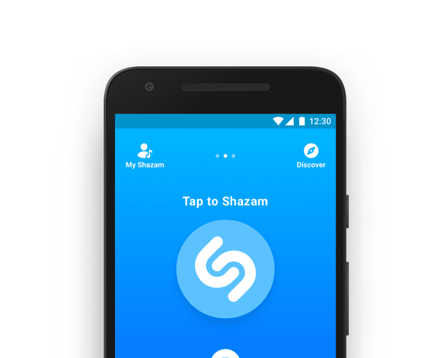 Shazam and SounHound: Shazam app screenshot