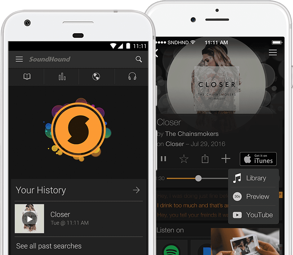 Shazam and Soundhound: SoundHound screenshot