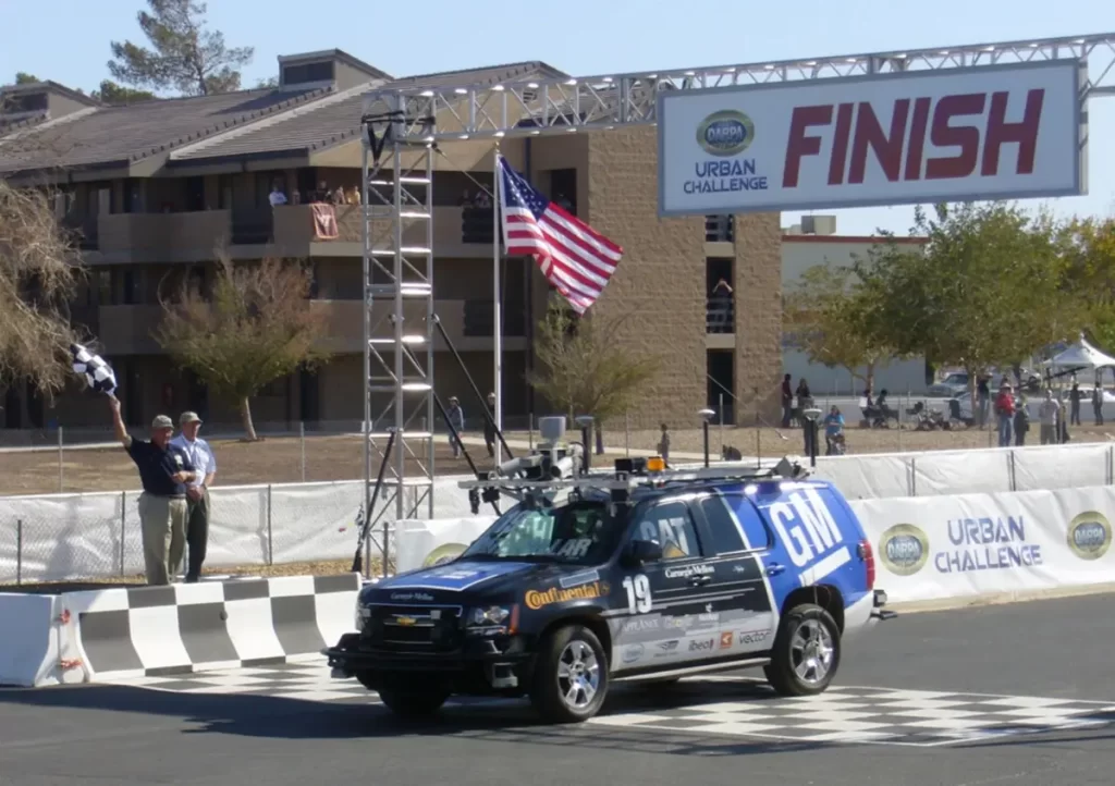 ‘Boss’ a driverless Chevrolet Tahoe SUV won the Pentagon-sponsored robot race in 2007