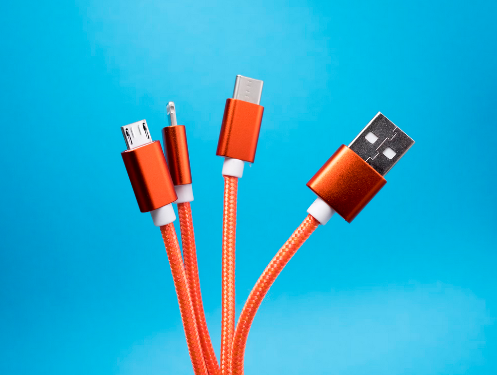 Orange USB Cables