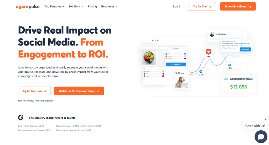 Agorapulse, a social media management tool perfect for modern teams and agencies 