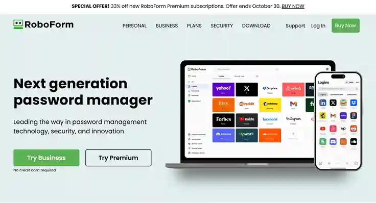 RoboForm - One of the top multi-password manager tools