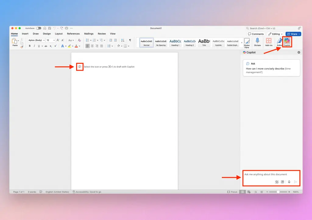 How to use Microsoft Copilot in Word