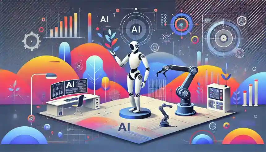 Embodied AI functions via sensors and cameras to complete the physical tasks.