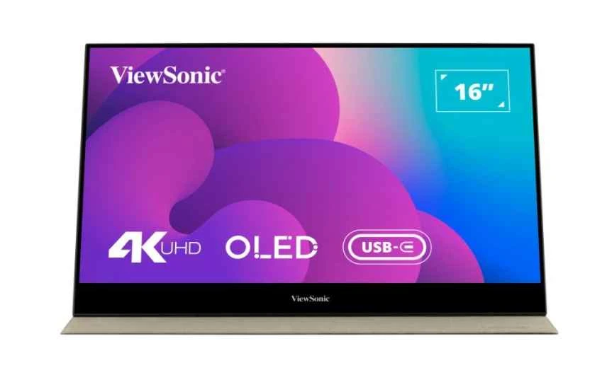 ViewSonic VX1655 4K OLED portable monitor for video editing and content creation